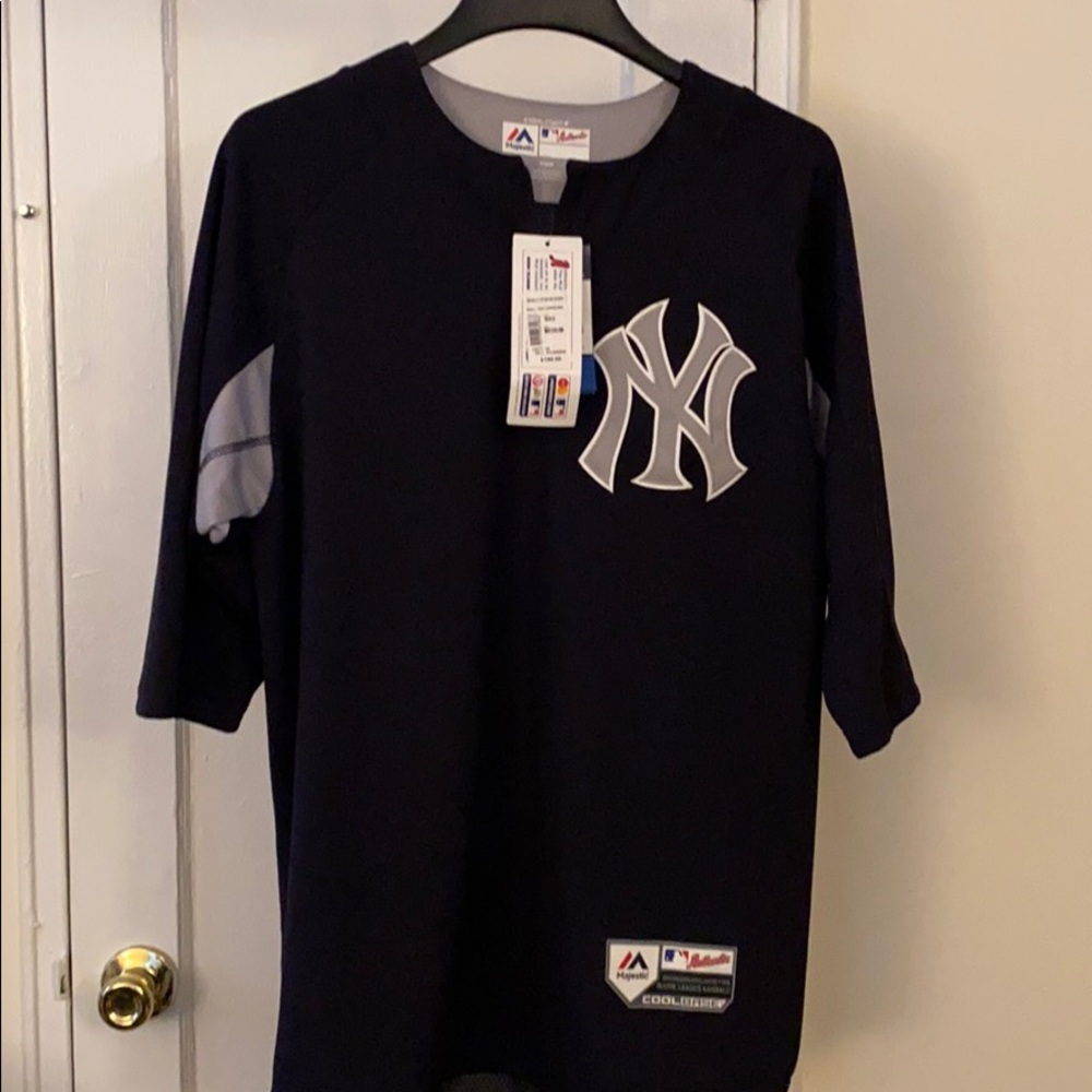 NY YANKEES Majestic COOLBASE Road Practice Jersey